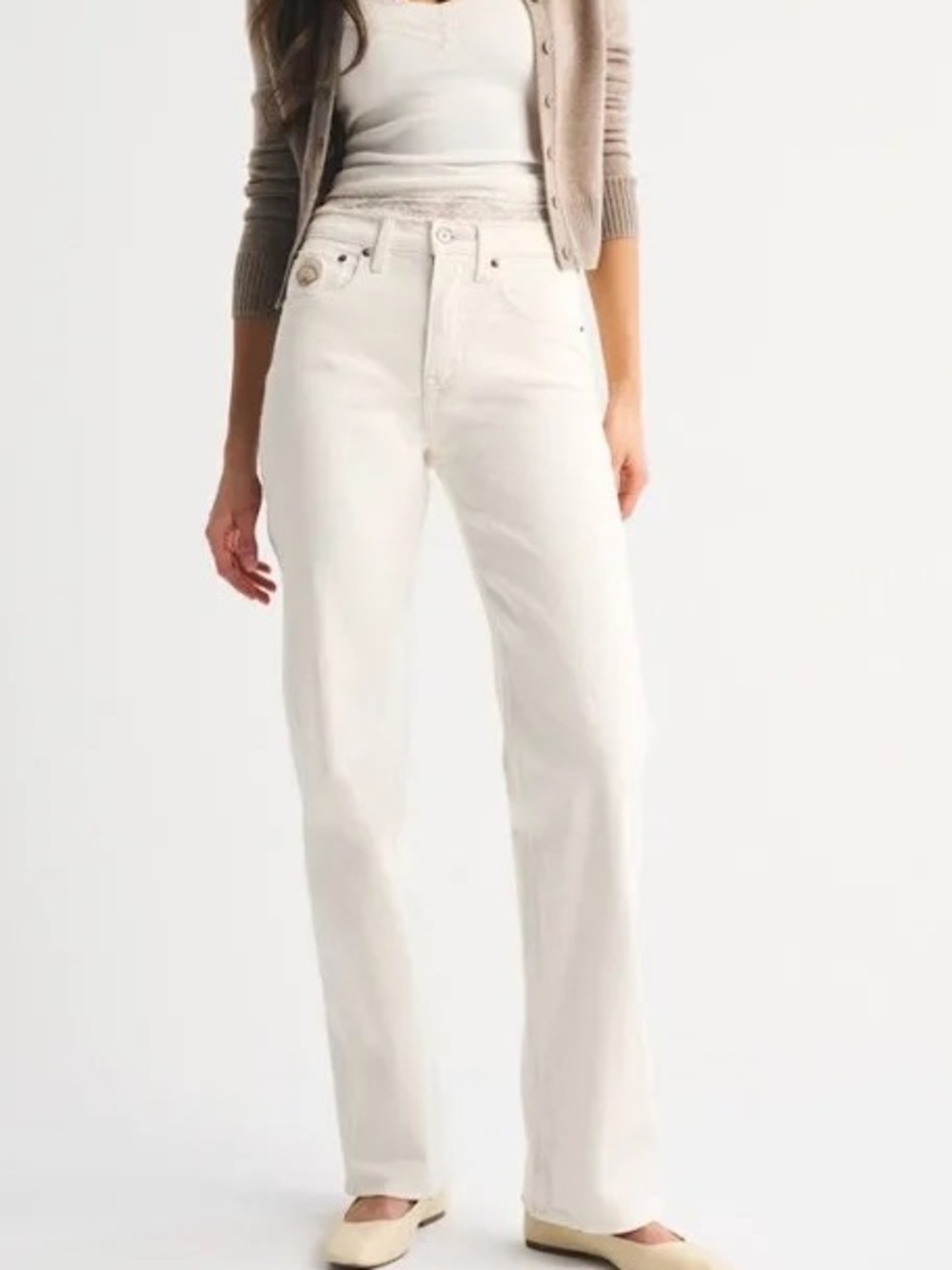 Abercrombie and fitch the 90s straight ultra high rise jeans
